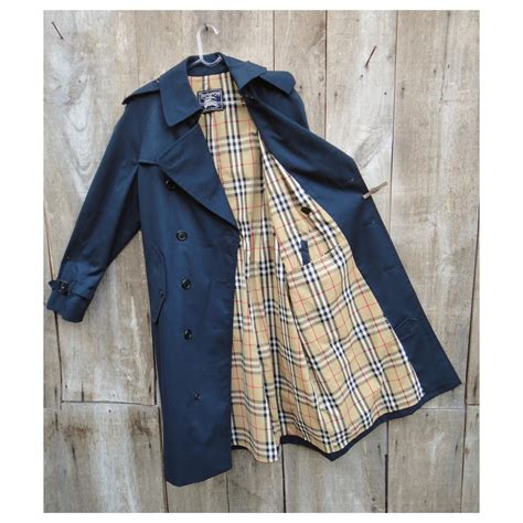 burberry trench men blue|vintage men's Burberry trench coat.